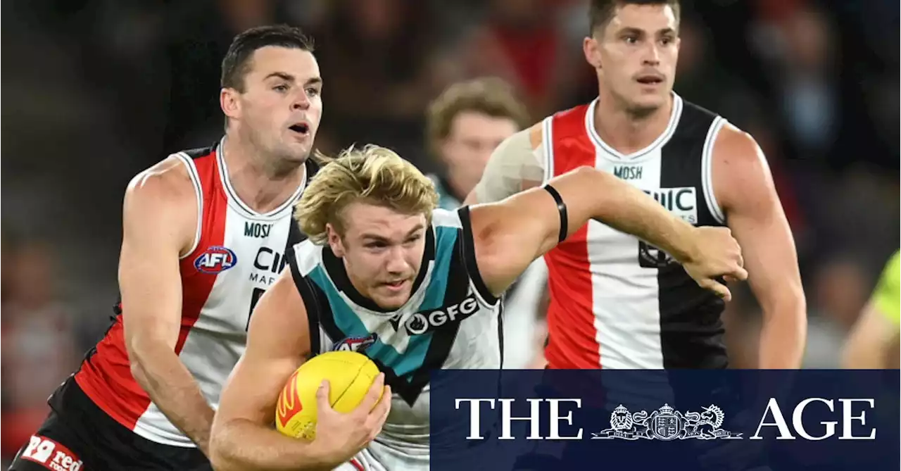 Saints stung: Jason Horne-Francis drives Port Adelaide to upset win