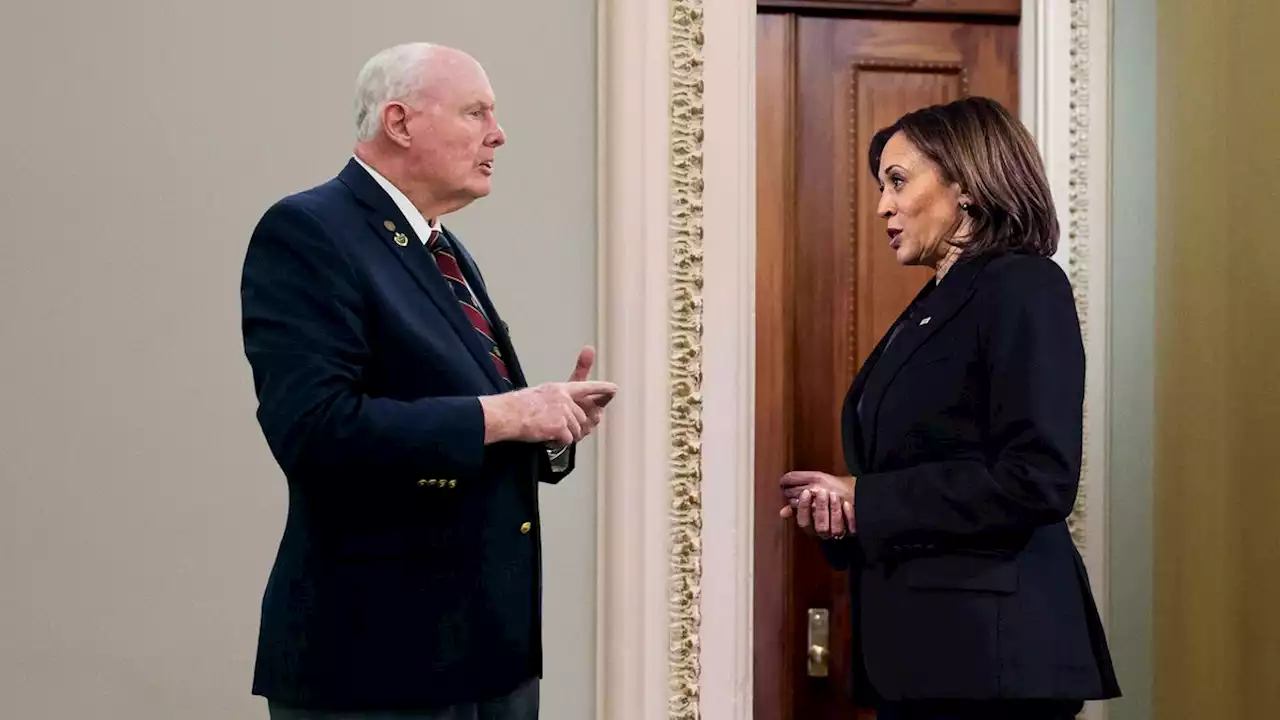 Kamala Harris Asks If She Can Put West Wing Docent Down As Reference