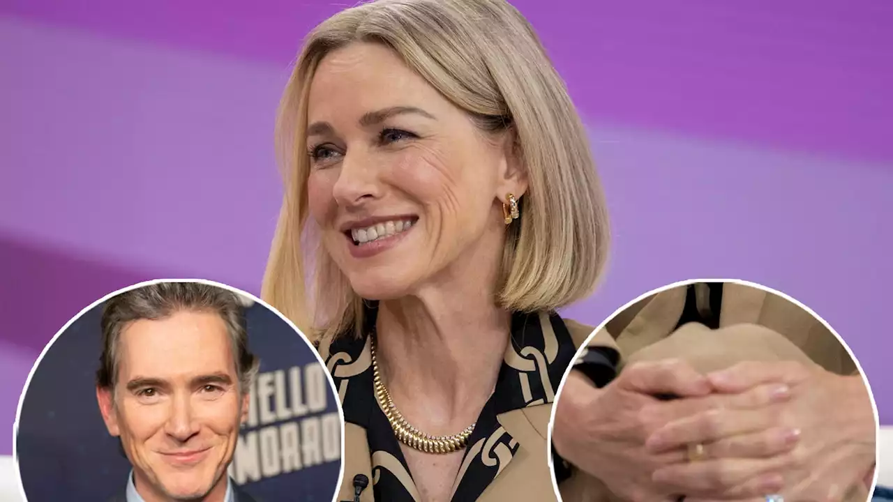 Naomi Watts Reacts to Billy Crudup Engagement Rumors While Wearing Diamond on Ring Finger