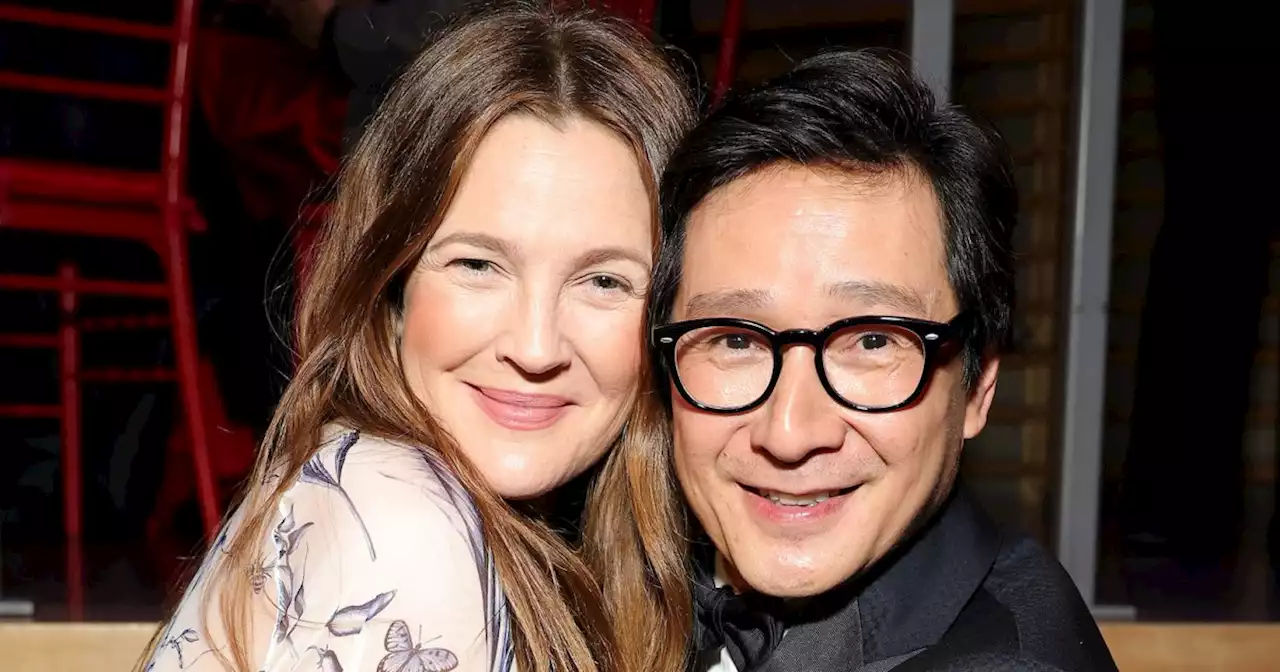 Ke Huy Quan and Drew Barrymore reunited and it reminded us of their 1984 red carpet pics as kids