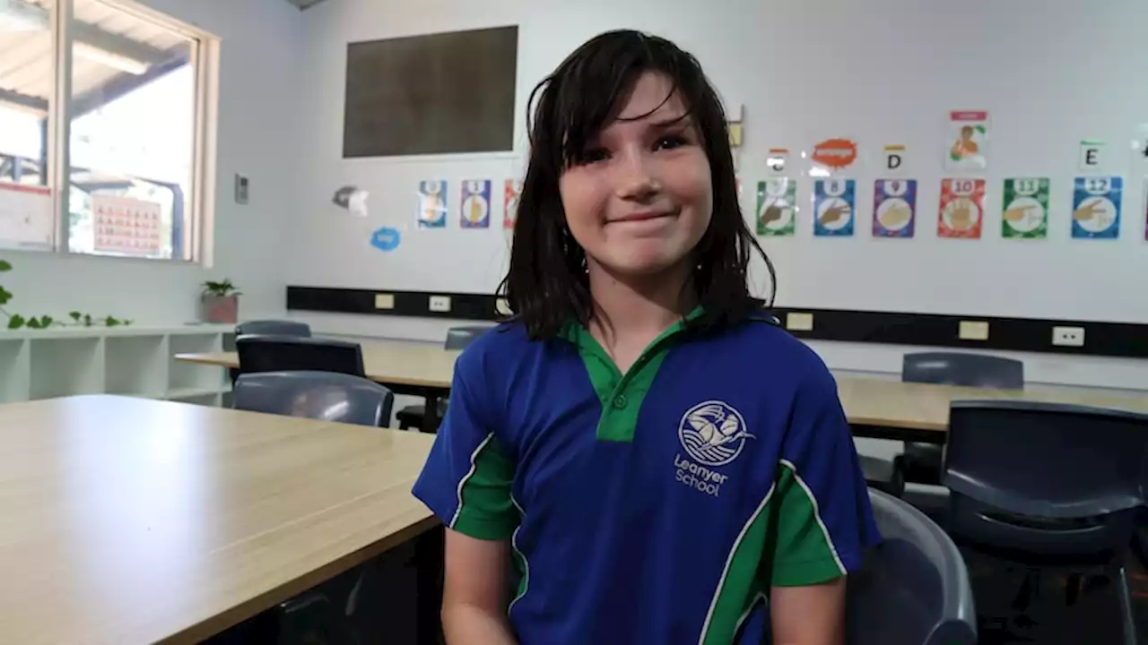 Sophie was one of only two kids who knew Auslan at school. Now it's being used on the playground