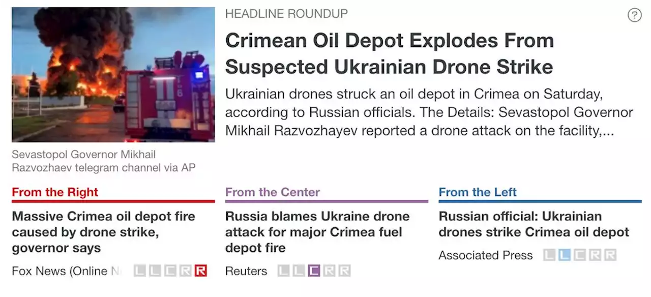 Crimean Oil Depot Explodes From Suspected Ukrainian Drone Strike