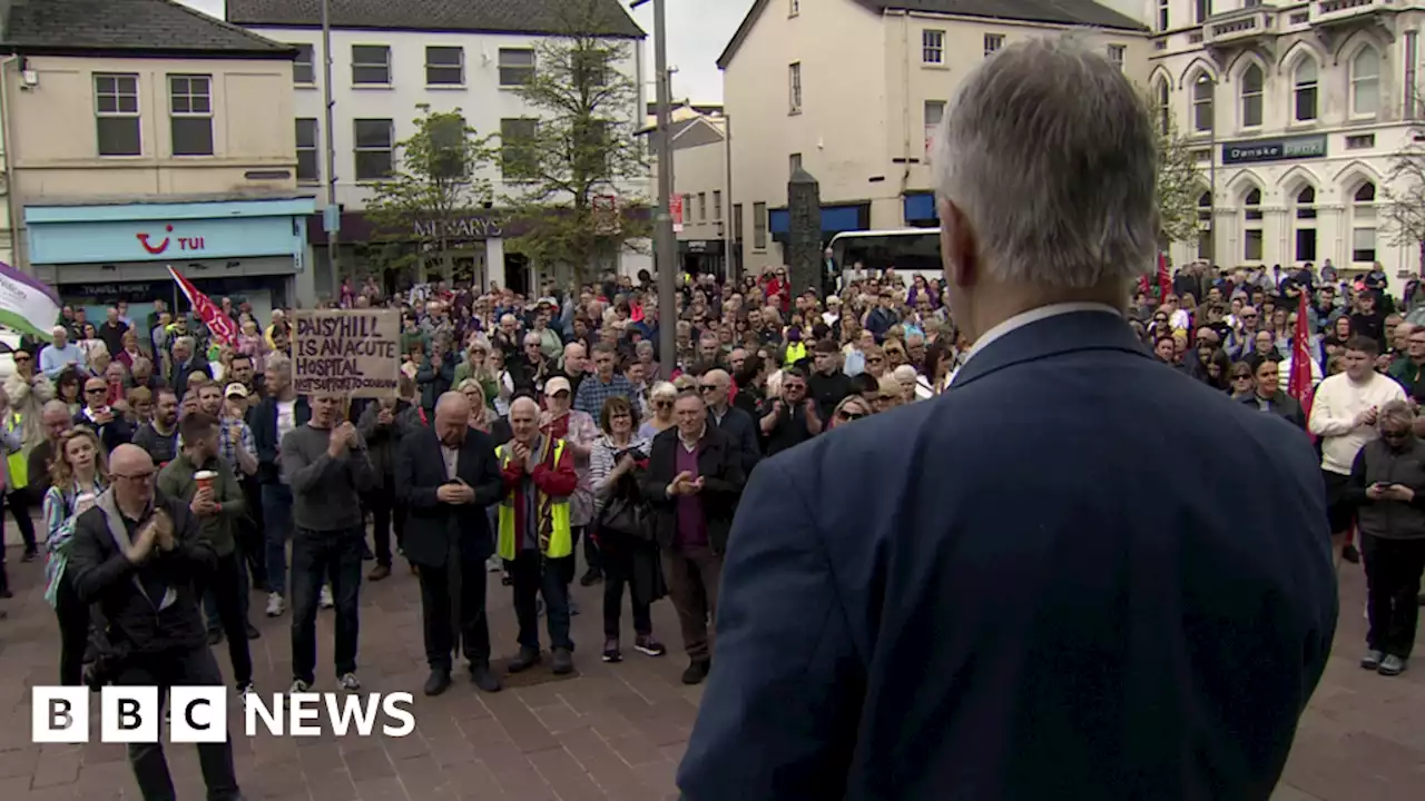 Daisy Hill Hospital: Hundreds protest in Newry over surgery switch plan