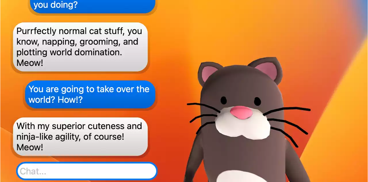 ChatGPT-powered Chatty Cat app for Mac brings AI to pets