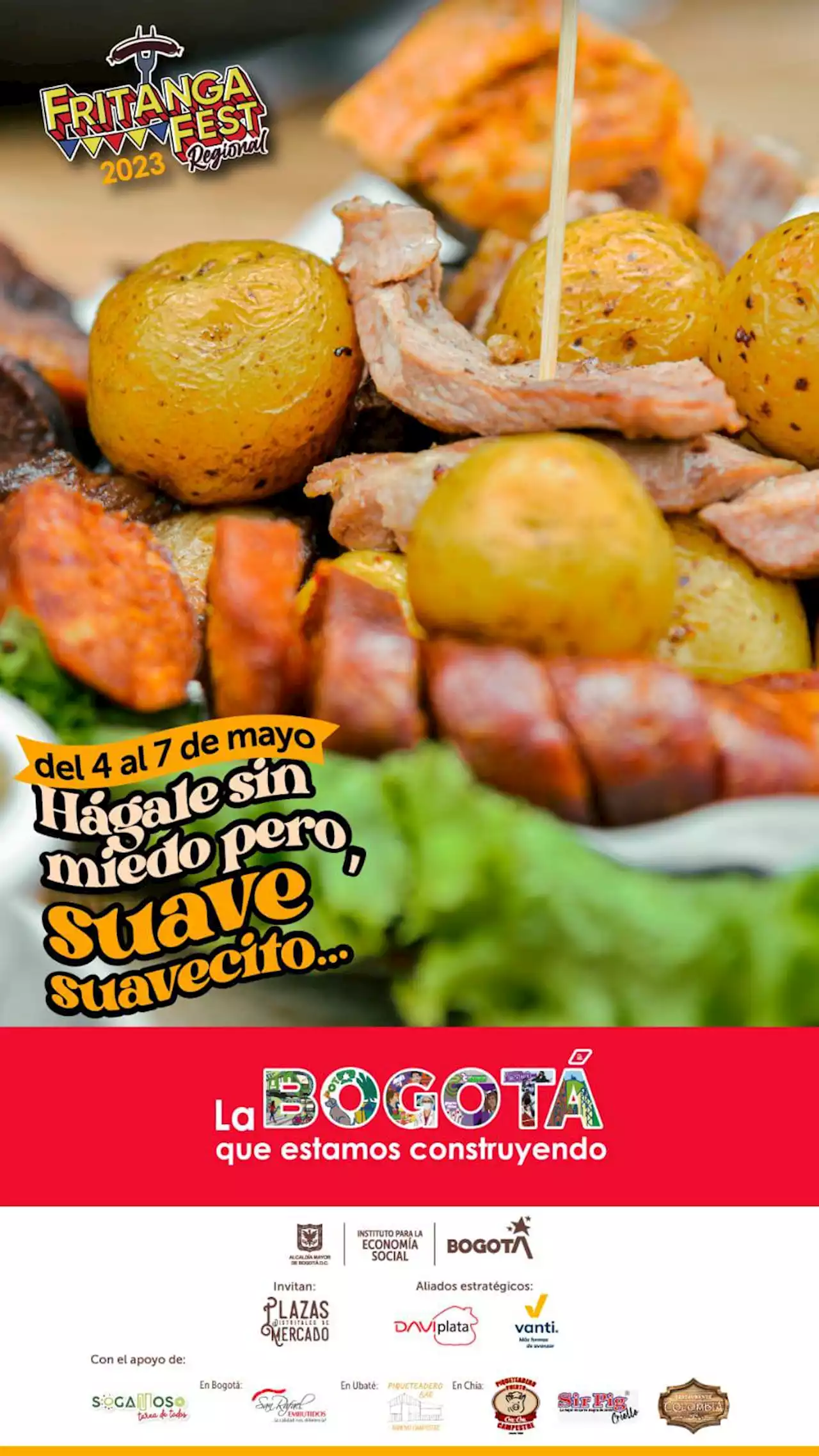 Prepárese para el Fritanga Fest en Bogotá, Chía, Ubaté y Sogamoso