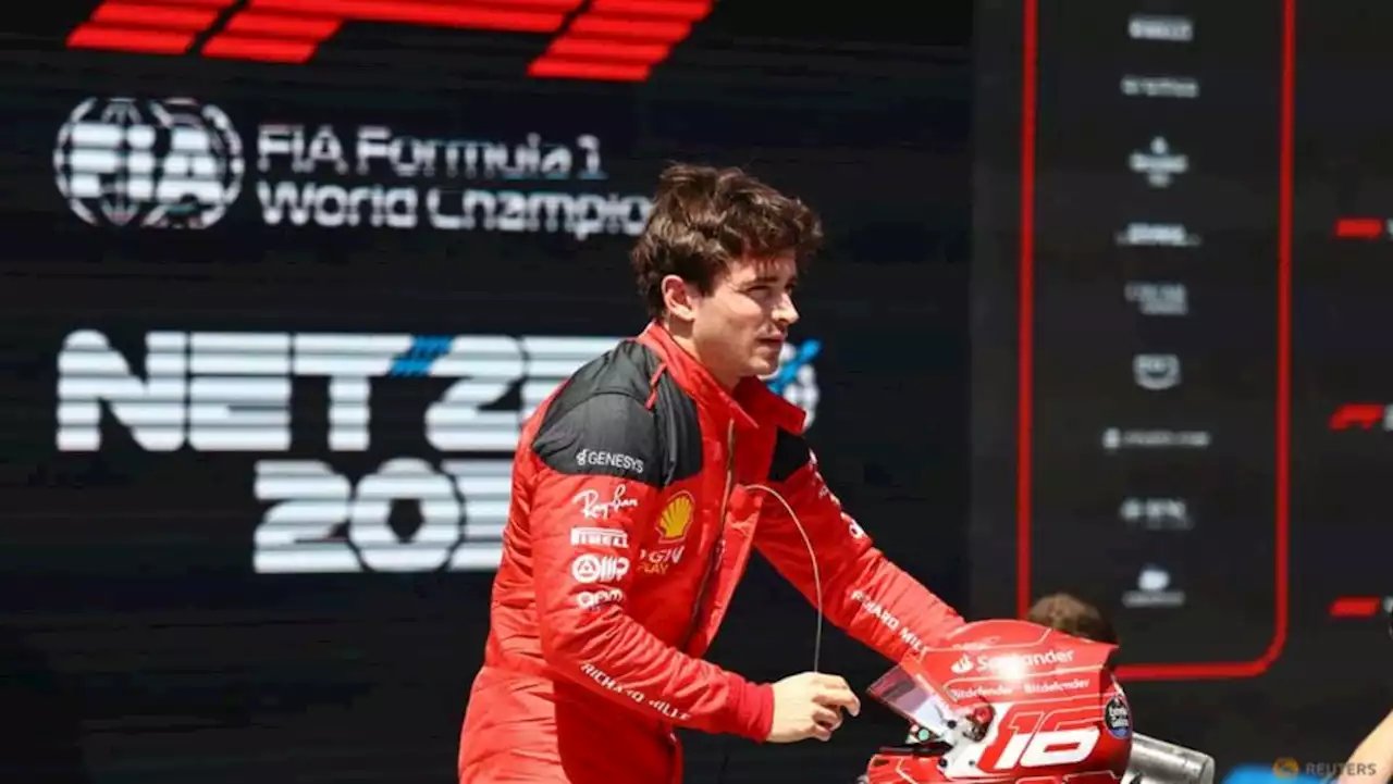 Leclerc crashes but takes pole for Baku sprint race