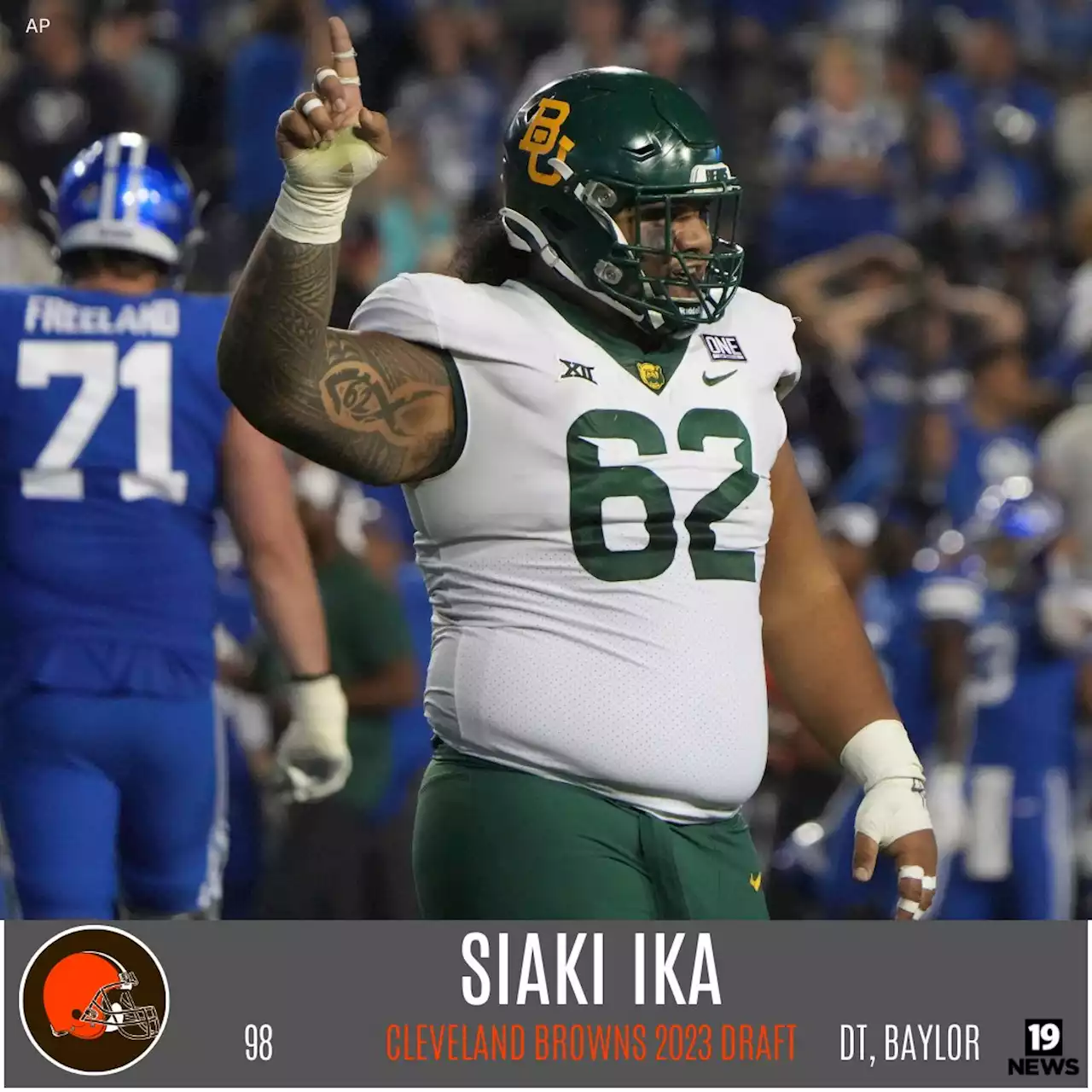 Browns select DT Siaki Ika from Baylor with 98th pick