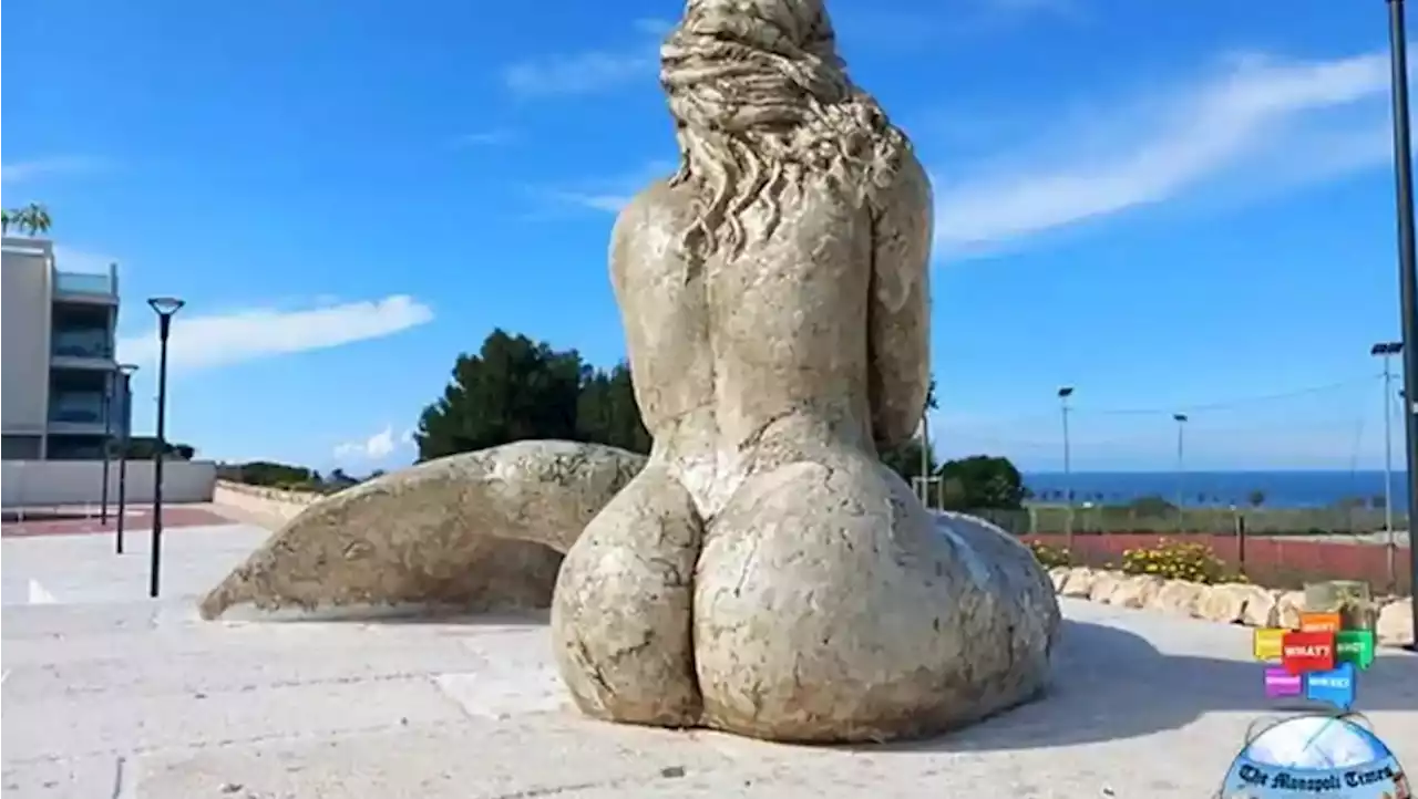 Monopoli in Italien: »Curvy« Meerjungfrau-Statue in Süditalien führt zu Diskussionen