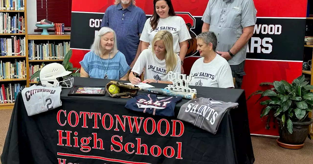 Cottonwood's Miller signs with LBW softball