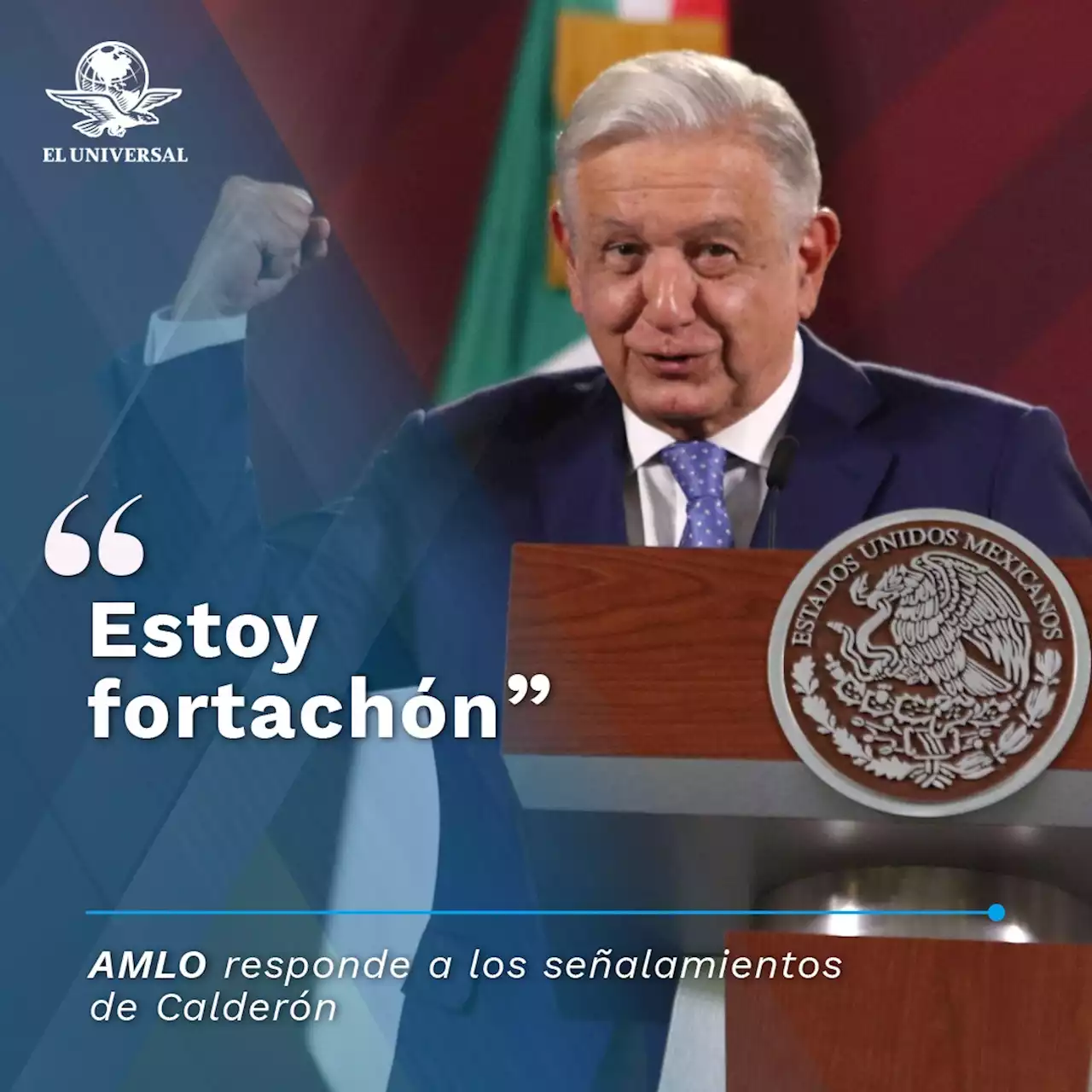 '¡Estoy fortachón, eh!', dice AMLO a Calderón por sentarse en la salida de emergencia de vuelos