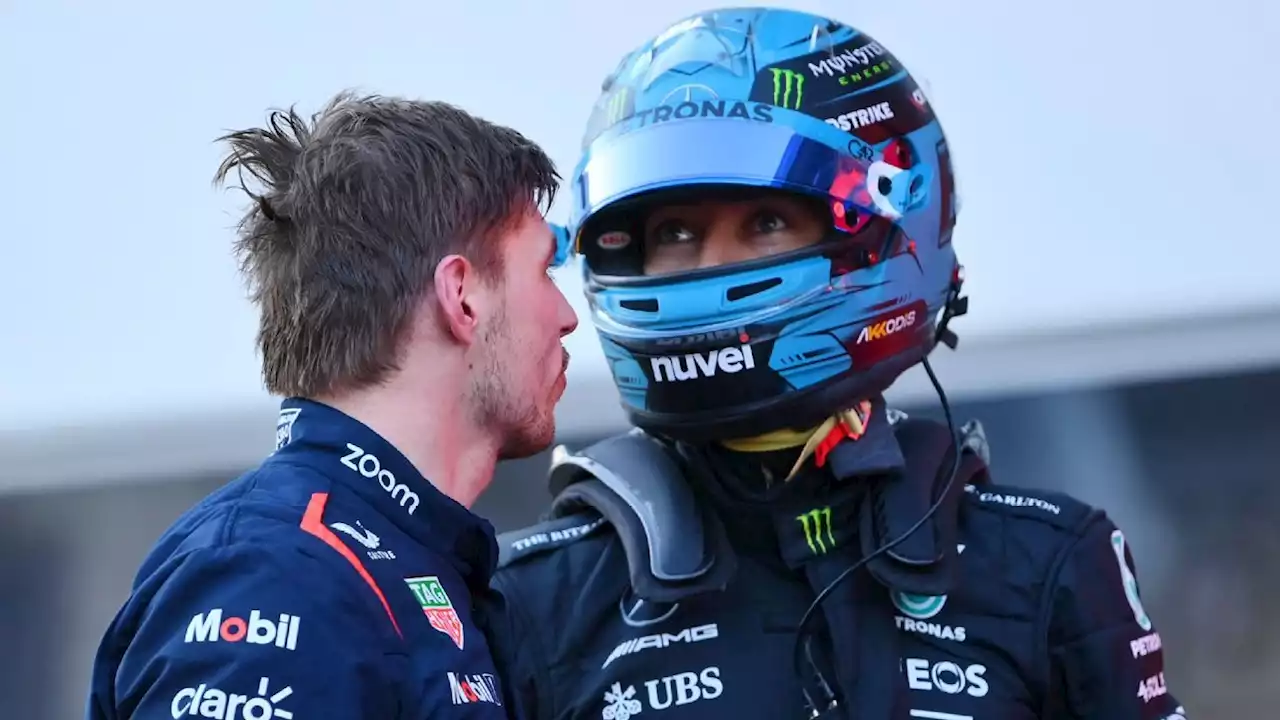 Verstappen insulta y reclama a Russell maniobra en la Sprint