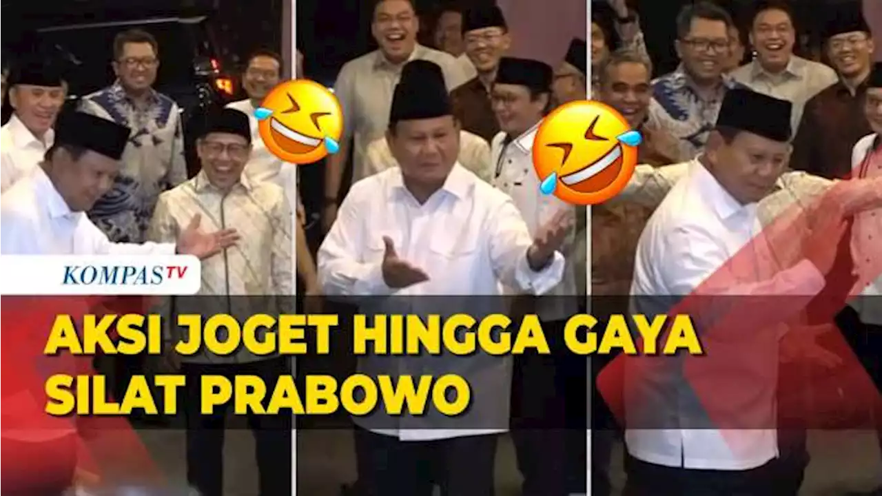 Momen Lucu, Prabowo Joget Hingga Gaya Silat Bikin Cak Imin hingga Wartawan Tertawa Ngakak