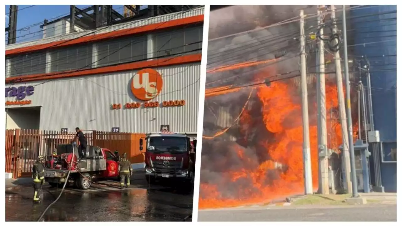 VIDEO: Controlan incendio en subestación eléctrica en la México-Toluca