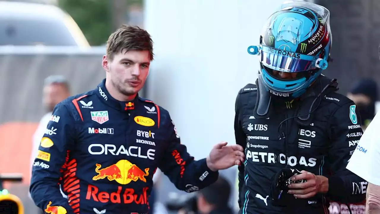 Chagrijn bij Verstappen over Russell én nieuw sprintformat: 'Meer gokken dan racen'