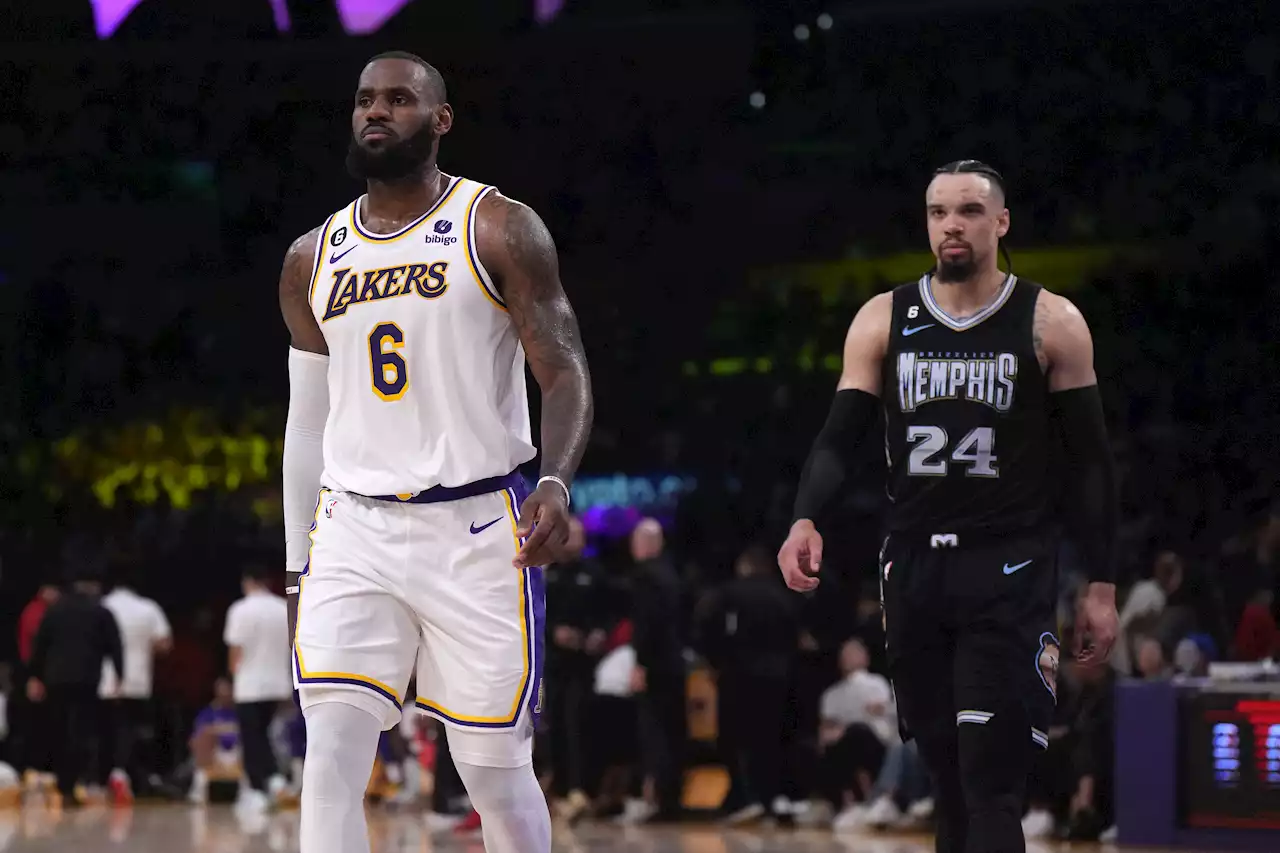 LeBron James appears to shade Dillon Brooks after Lakers eliminate Grizzlies