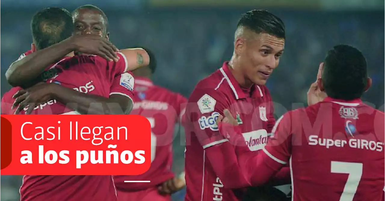 Video: jugadores de América casi terminan a puños en medio del partido contra Millonarios