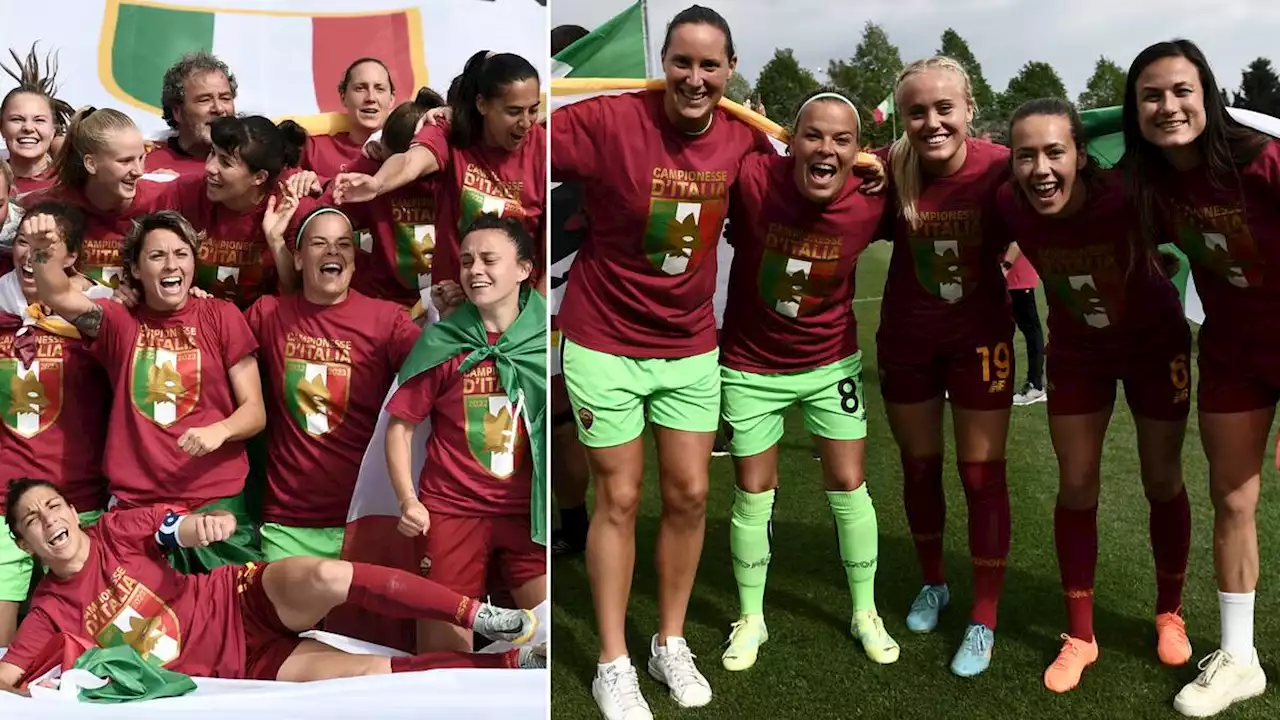 Fotboll: Svensklaget Roma tog historisk titel i Italien