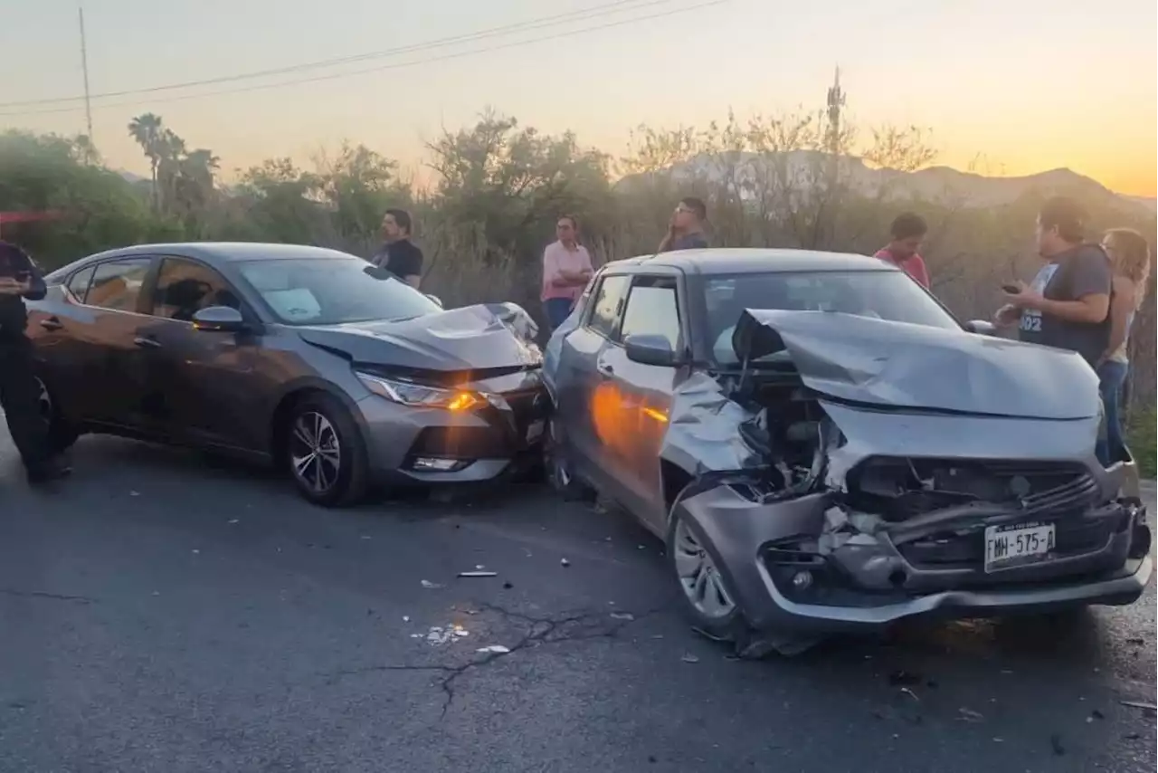 Choque múltiple en la carretera Monterrey-Saltillo paraliza la circulación en la zona norte