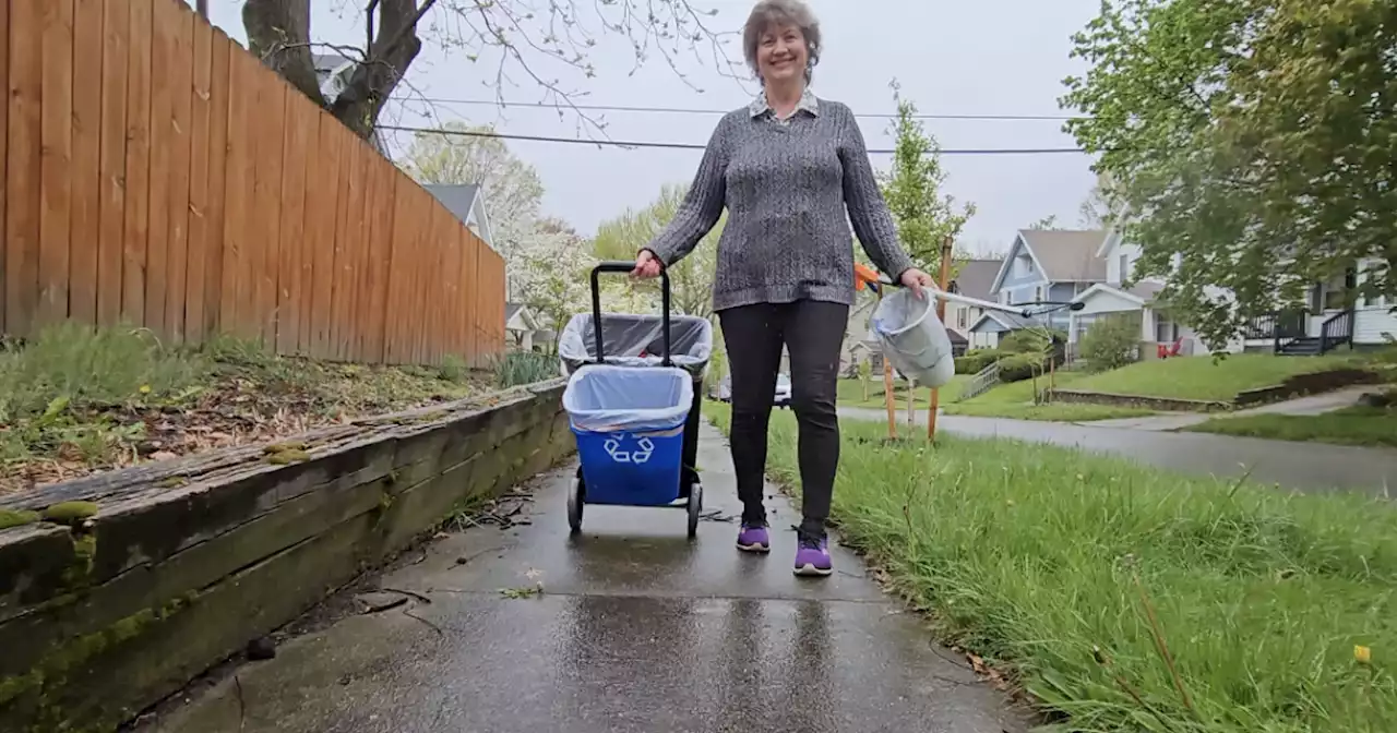 Firestone Park woman on mission to remove 100,000 pieces of litter, keep Akron streets clean