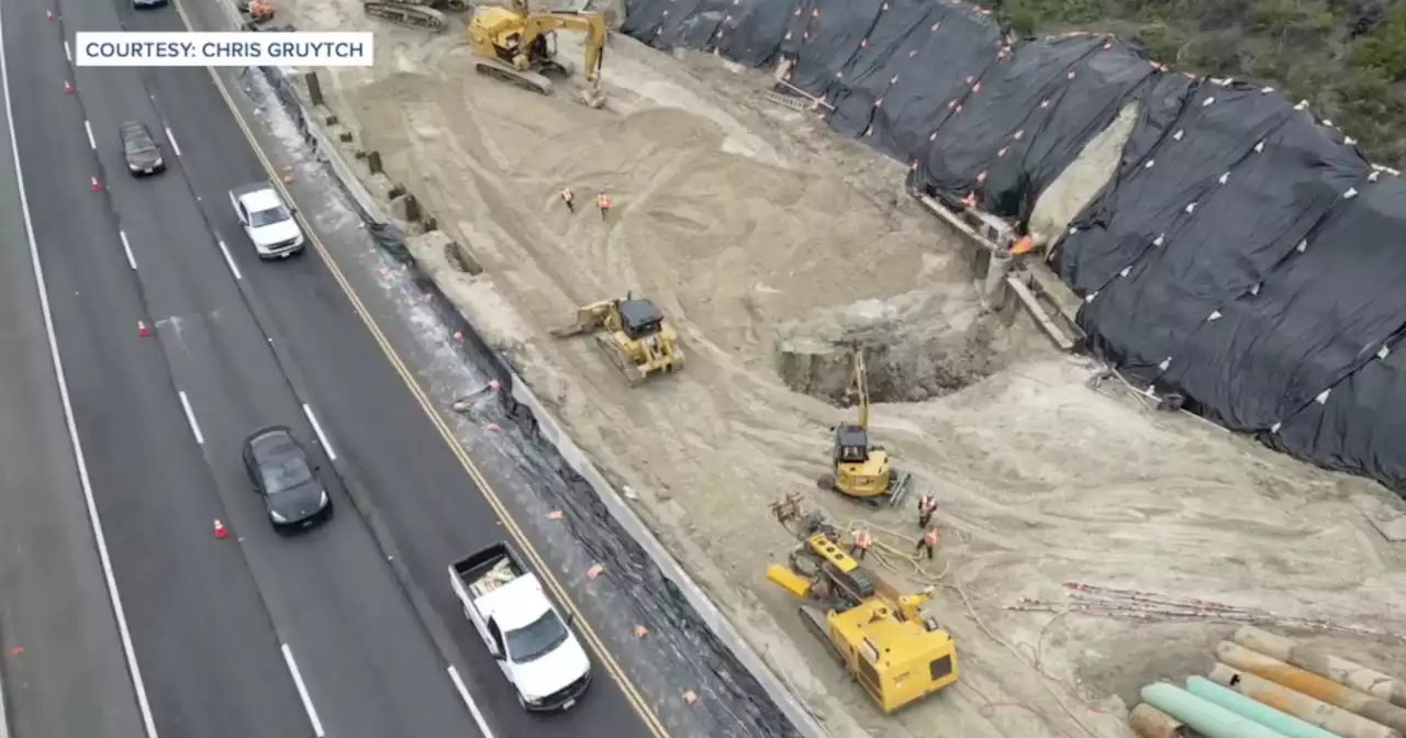 SR-78 lanes in Oceanside expected to reopen Wednesday following sinkhole repair