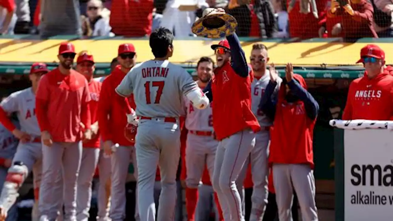 O'Hoppe hits first HR, Trout, Ohtani connect in Angels win