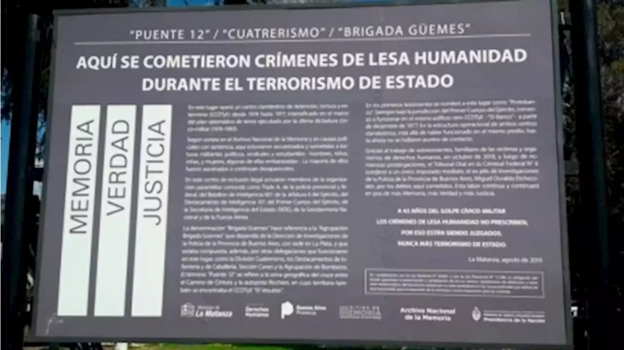 Comenzó el juicio por delitos de lesa humanidad cometidos en 'Puente 12'