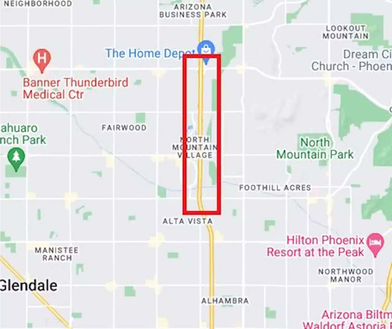 Northbound I-17 weekend closure planned between Northern Avenue and Thunderbird Road April 7-10