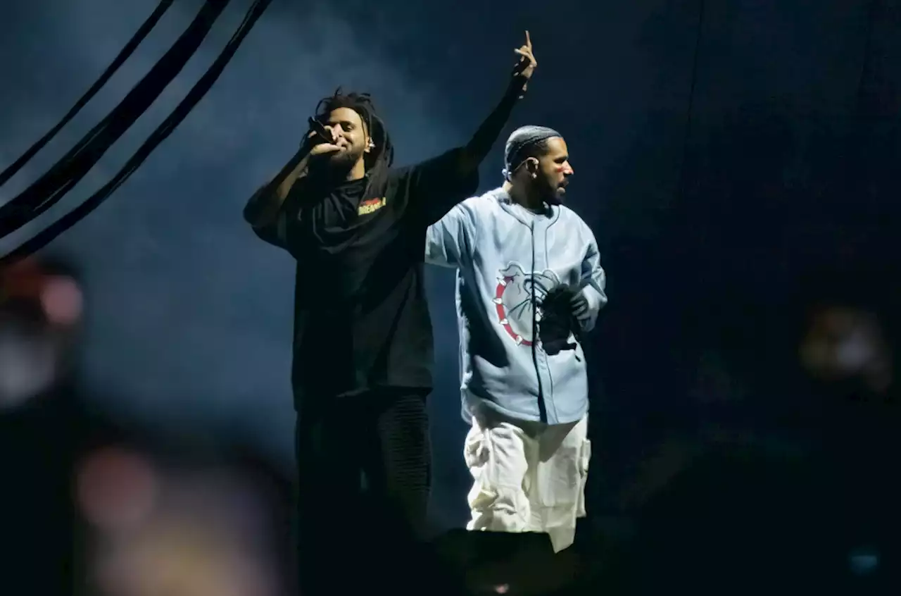 J. Cole and Drake Exude Hip-Hop Royalty During 2023 Dreamville Festival Finale Performance