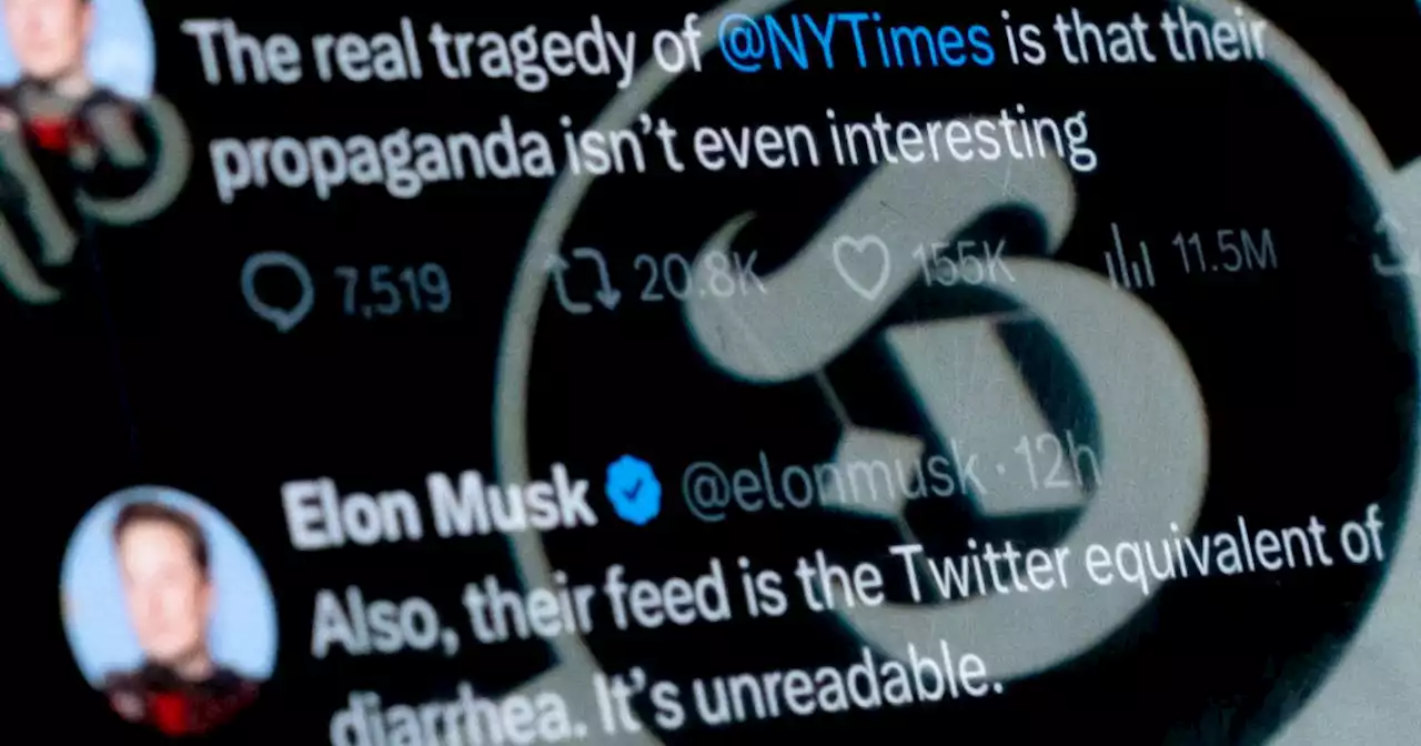 Twitter pulls check mark from main New York Times account