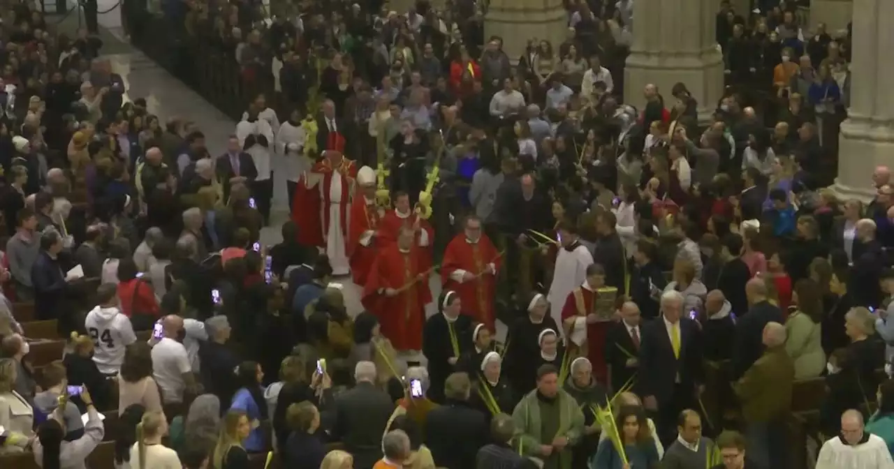 Worshippers celebrate Palm Sunday across New York City