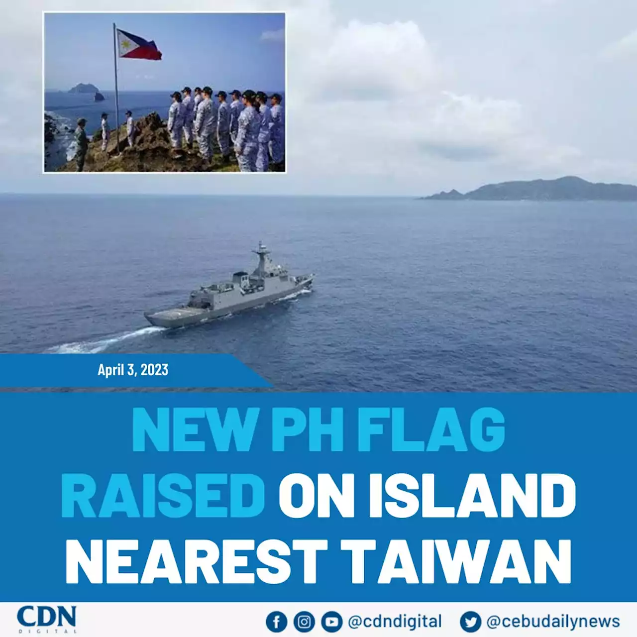 New PH flag raised on island nearest Taiwan