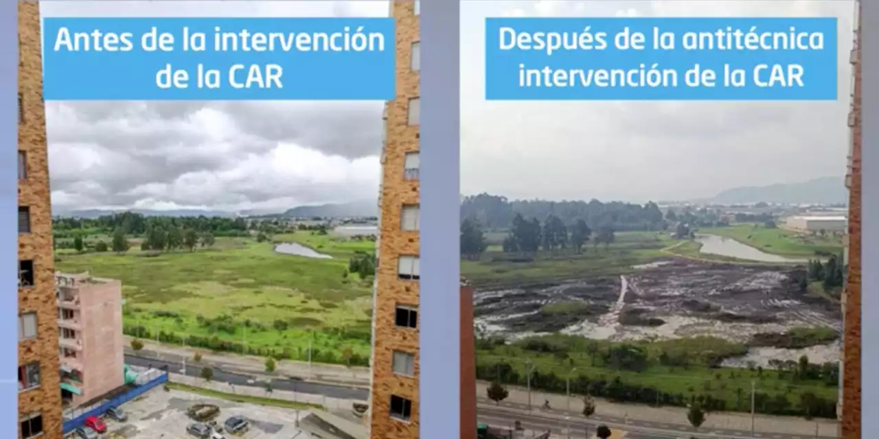 Polémica en Bogotá por las obras que está adelantando la CAR en el humedal Jaboque