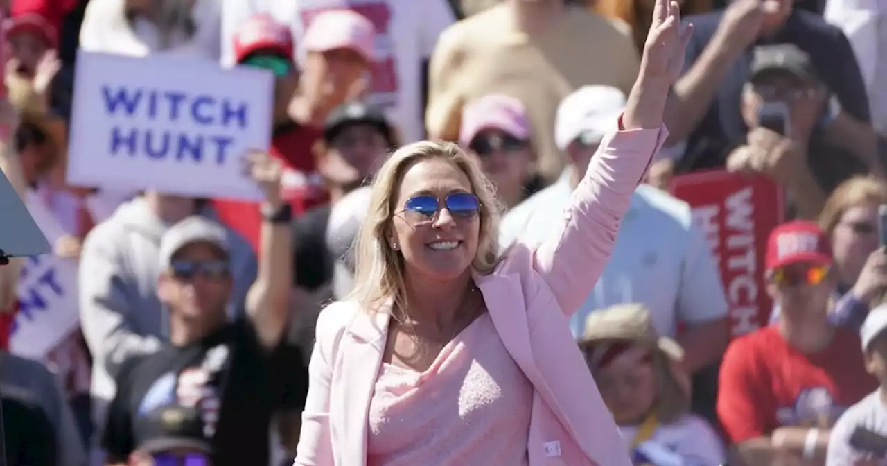 Marjorie Taylor Greene reacts to Trump calling on her to run for Senate