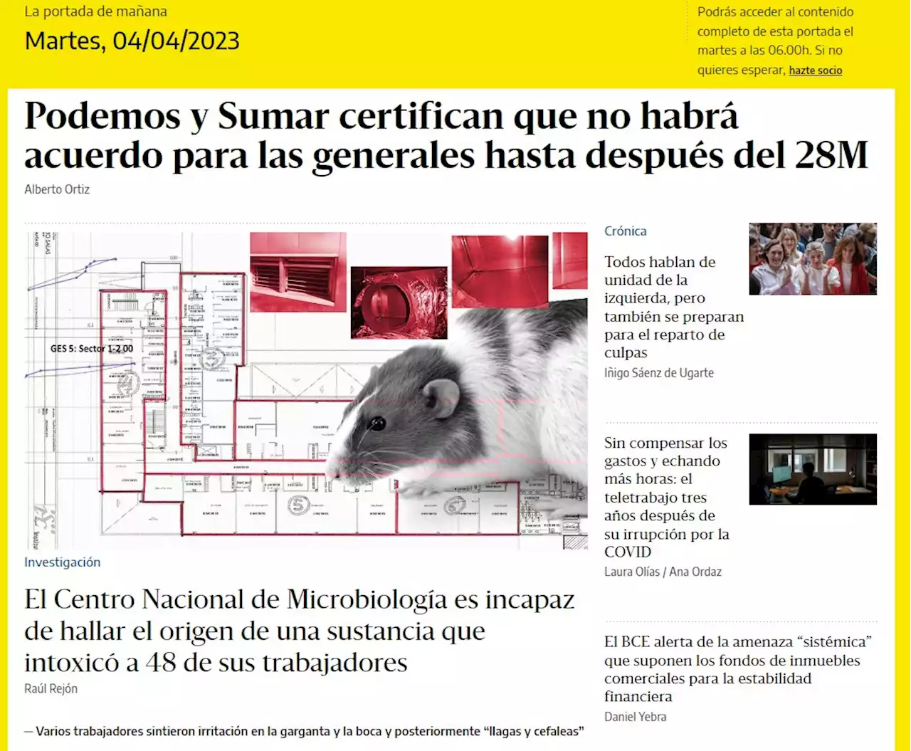 La portada del 4 de abril de 2023 - elDiario.es