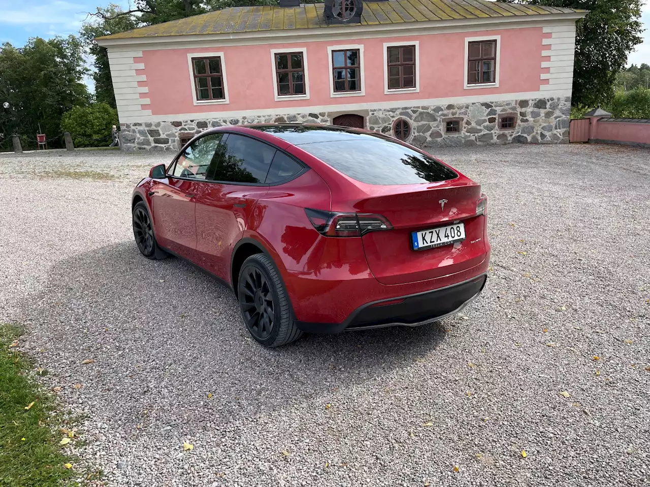 Tesla levererade rekordmånga Model Y i mars. Dubbelt så många som tvåan.