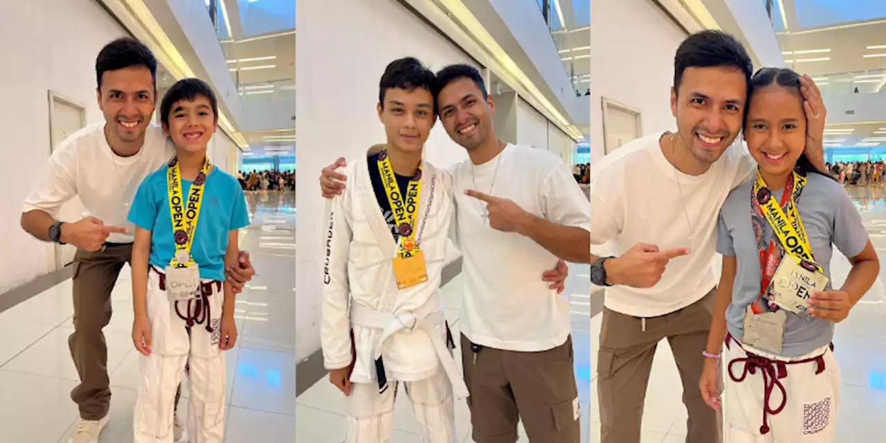 Oyo Boy Sotto beams with pride as kids bag medals at jiu jitsu competition