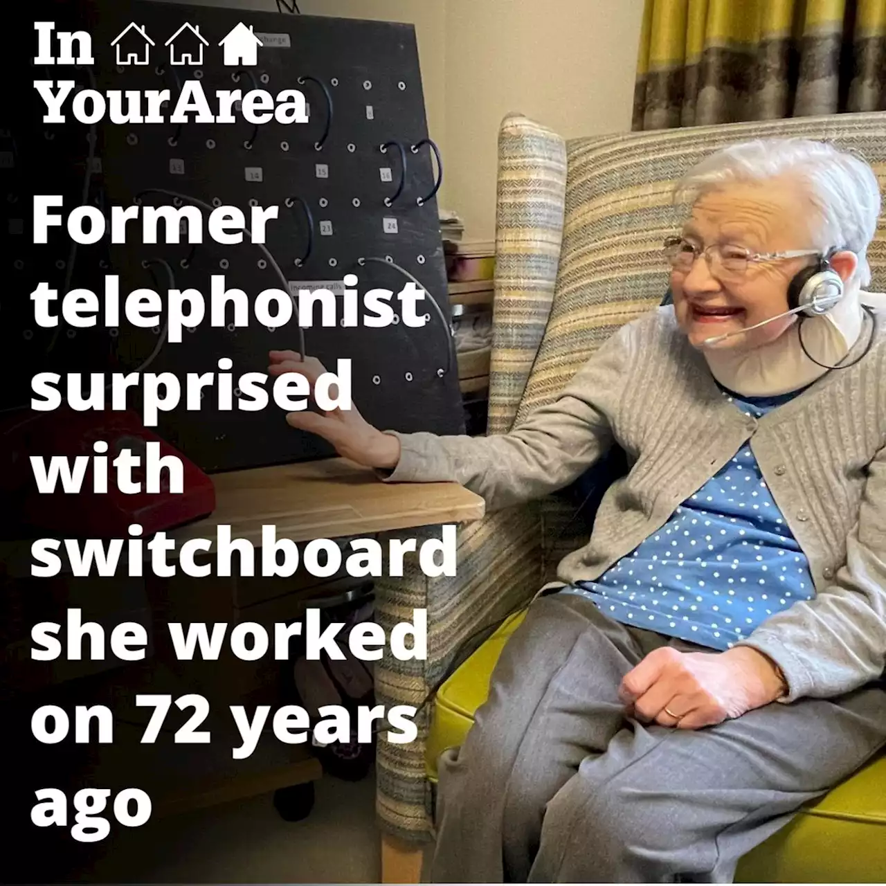 Former telephonist surprised with switchboard she worked on 72 years ago