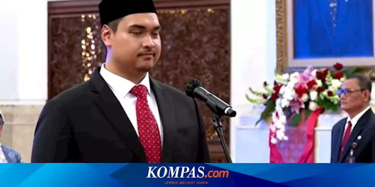 Resmi, Presiden Jokowi Lantik Dito Ariotedjo sebagai Menpora