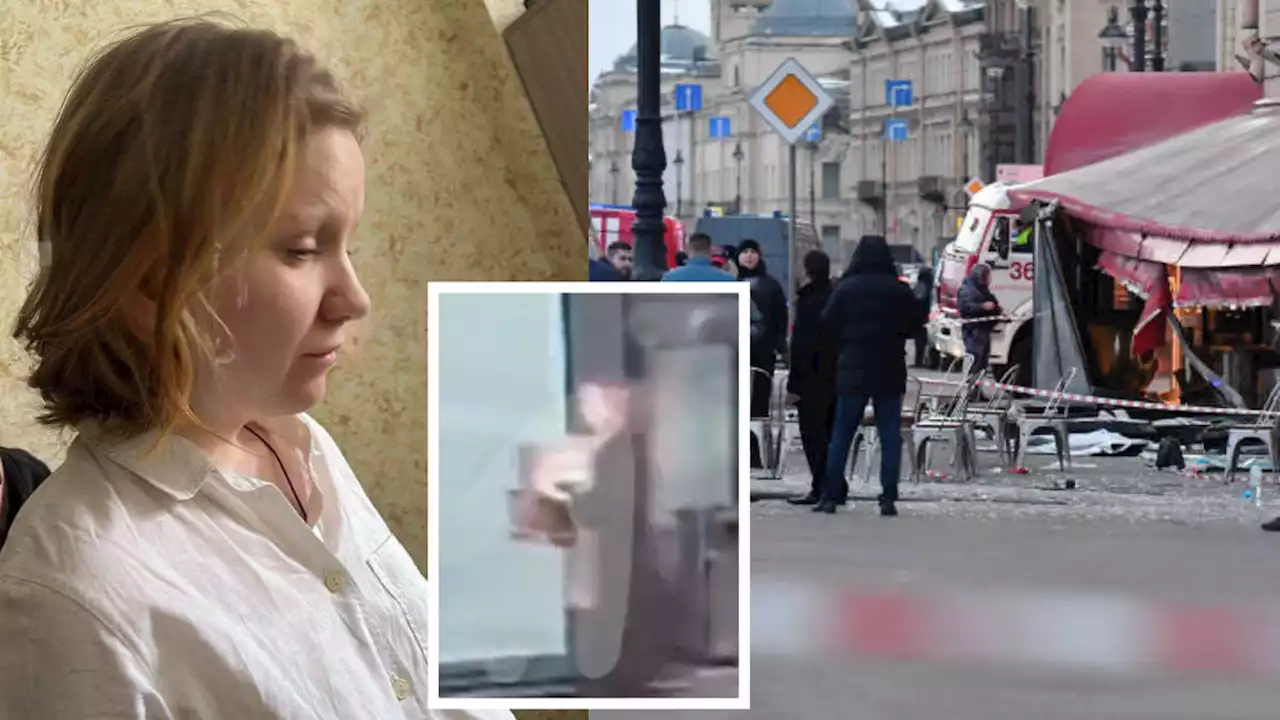 Woman arrested after Putin propagandist blown up in cafe explosion as Russia blames Ukraine and Navalny