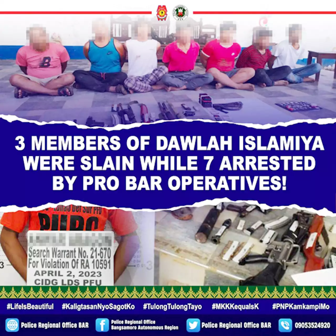 3 DI gunmen killed, 7 others nabbed in Lanao Sur