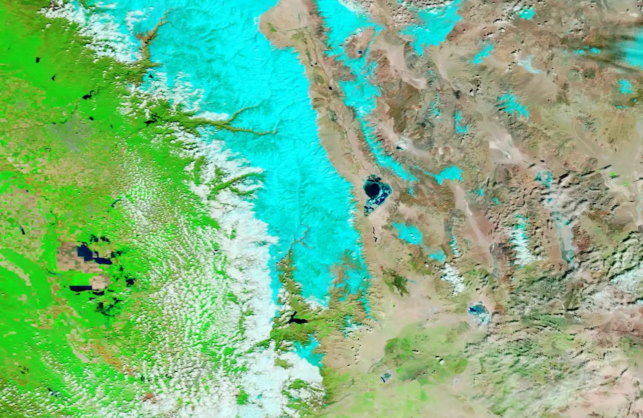 California lake flooded for first time in 110 years after atmospheric river