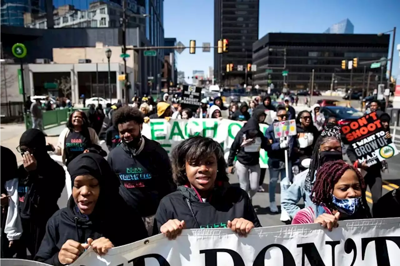 ‘We’re tired of living in a warzone’: Philly youth march against gun violence