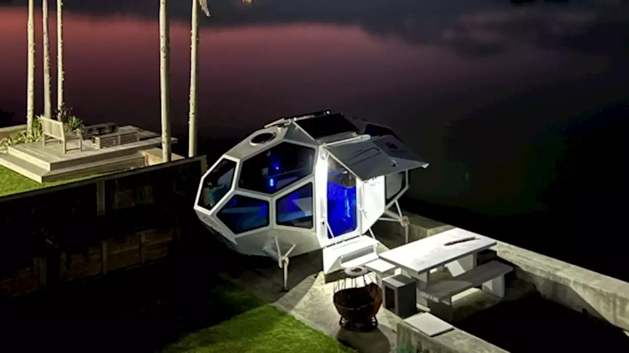 This New Geodisic Travel Trailer Can Also Cruise the High Seas as a Houseboat