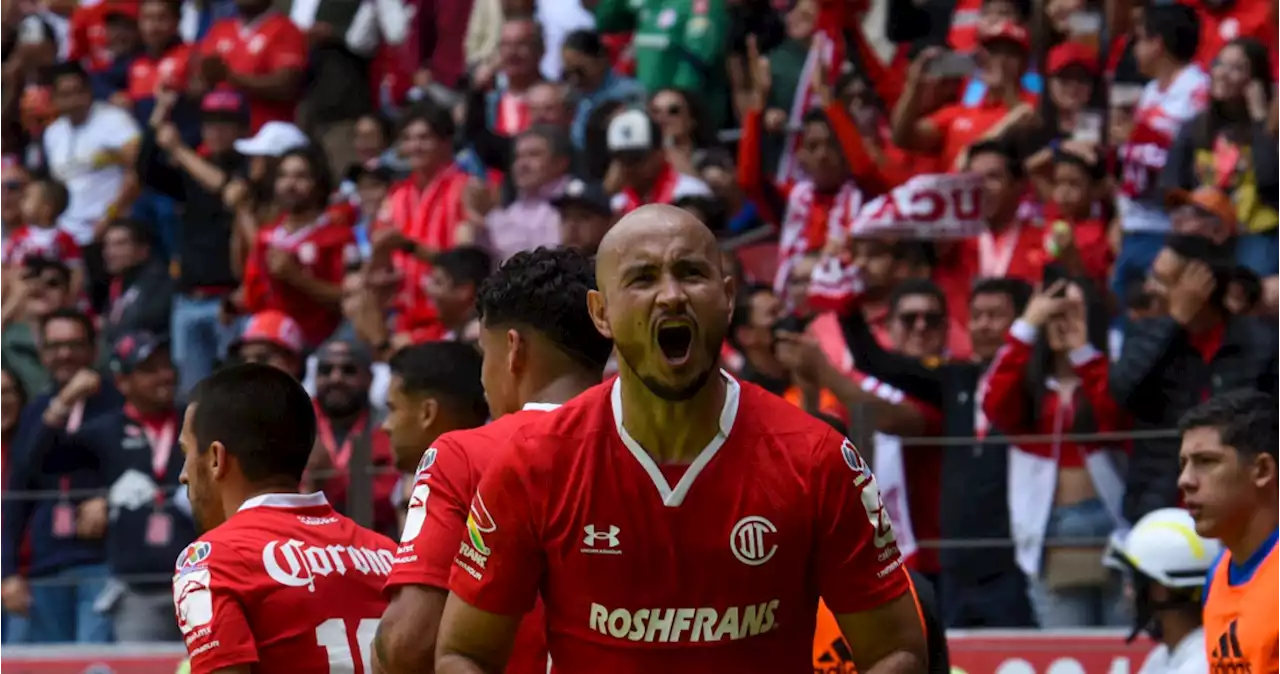 Toluca derrota 3-2 a Tigres con doblete de González y ya es el sublíder de la Liga Mx