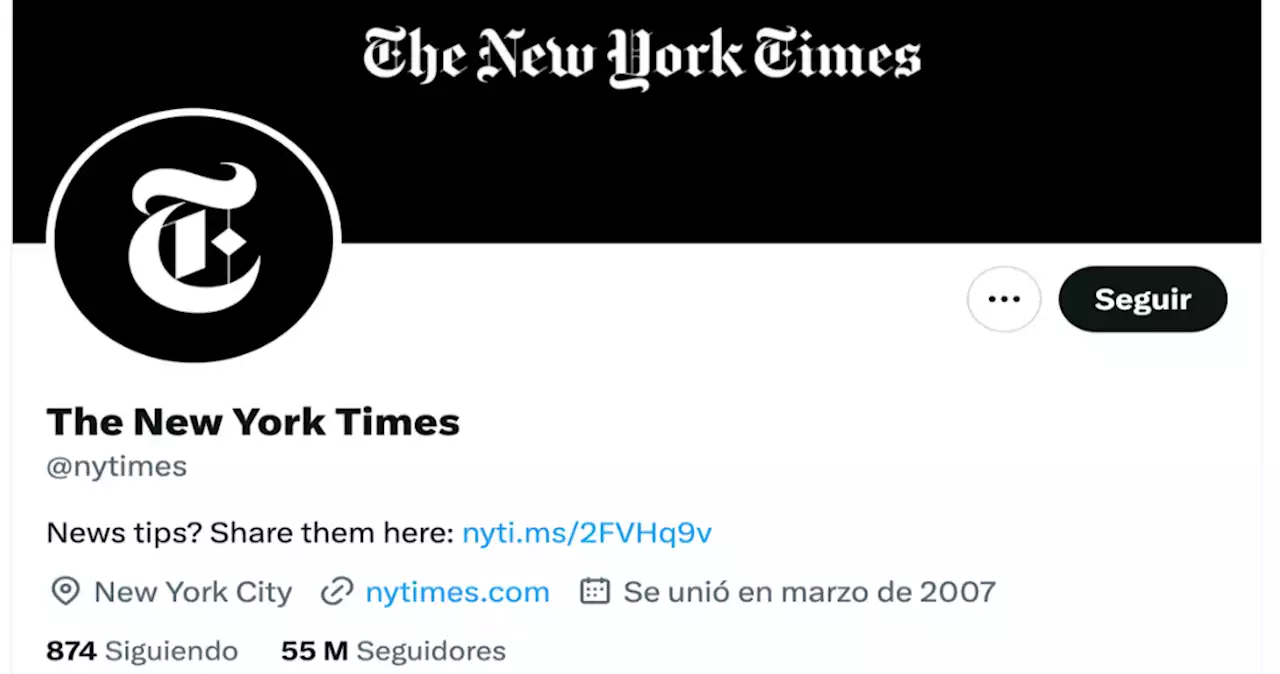 Twitter retira verificación a cuenta del New York Times; lo deja sin insignia