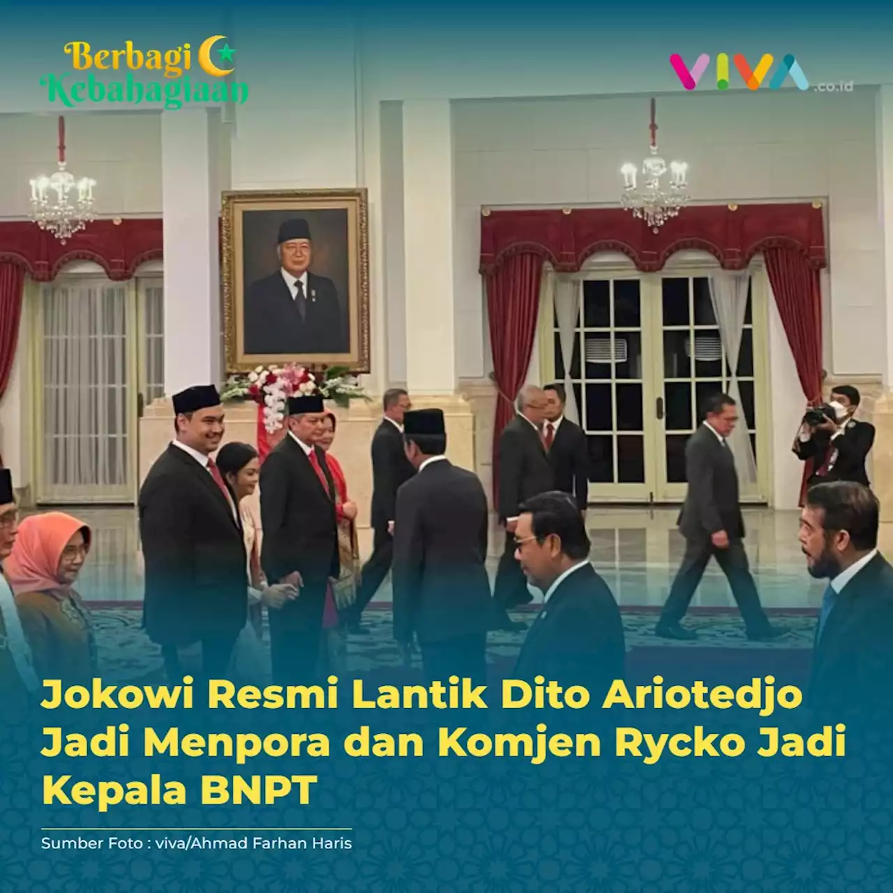 Jokowi Resmi Lantik Dito Ariotedjo Jadi Menpora dan Komjen Rycko Jadi Kepala BNPT