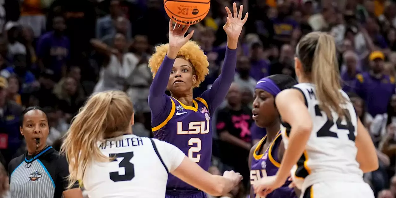 LSU wins first NCAA championship, beating Iowa 102-85