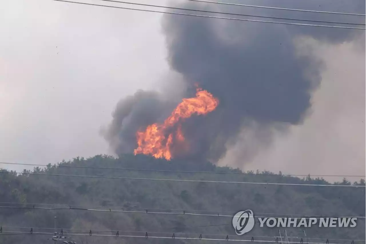 강풍에 진화 난항…홍성·대전·당진 산불 이틀밤 넘긴다(종합) | 연합뉴스