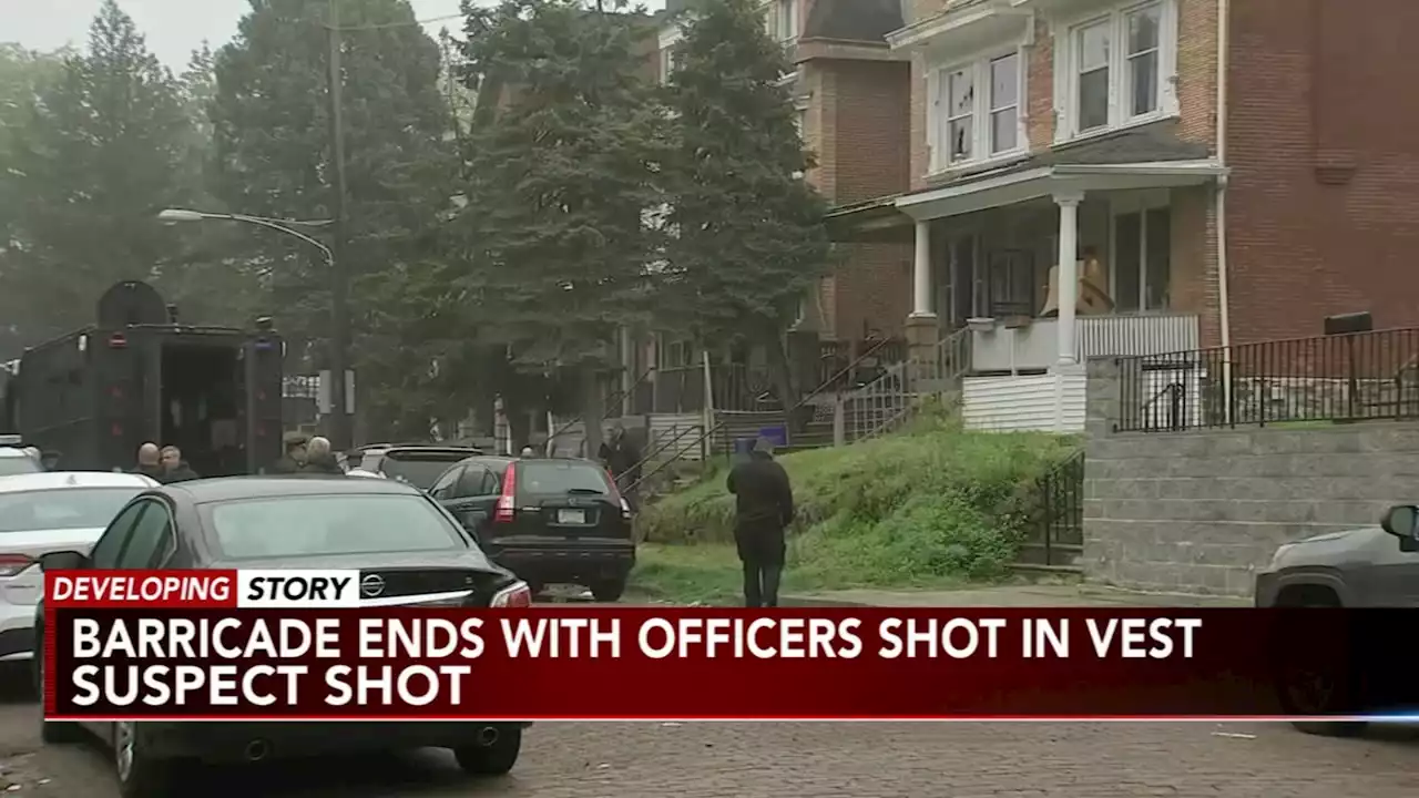 2 officers, suspect shot during standoff in the Germantown section of Philadelphia