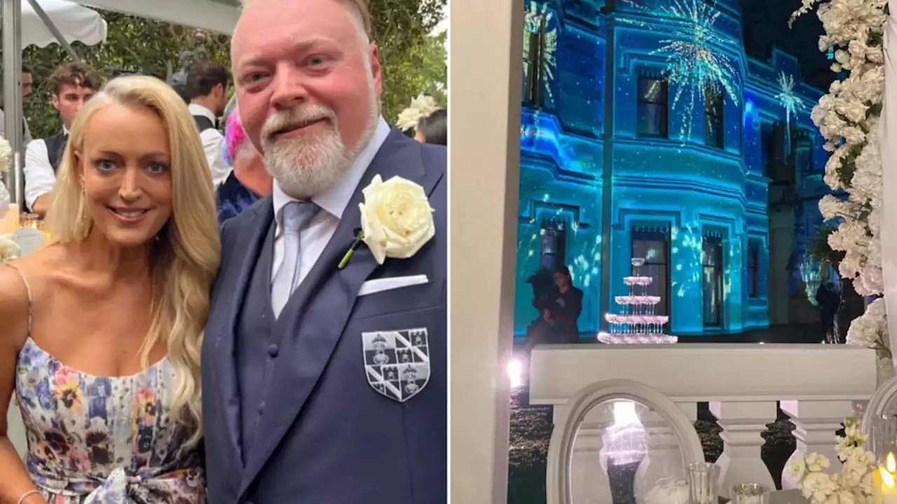 Caught on camera: Cheeky moment at Kyle Sandilands wedding